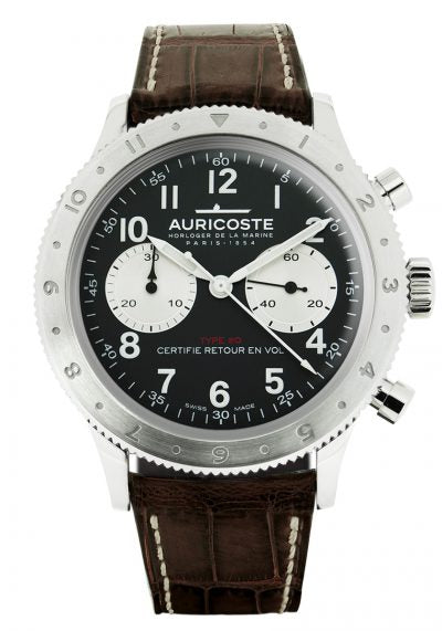Montre Auricoste - Chronographe Flyback Type 20 compteurs argent
